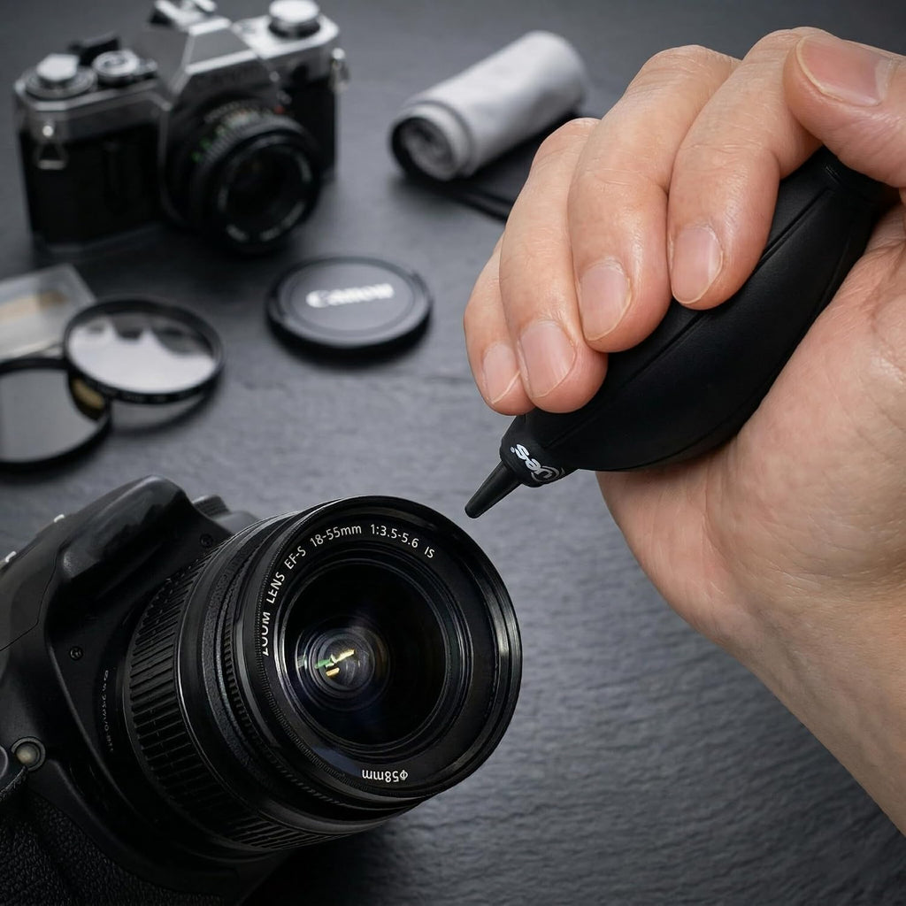 21-in-1 Professional Full Frame Camera Cleaning Kit with a Travel Case | Lens & Sensor Cleaner, Air Blower, Lens