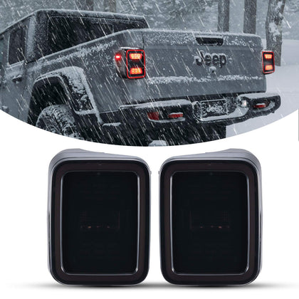 Tinted LED Tail Lights for 2020-2026 Jeep Gladiator JT