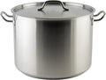 Winware SST-40 Stainless Steel 40 Quart Stock Pot with Cover | Dishwasher safe, Tri-ply heating for even cooking