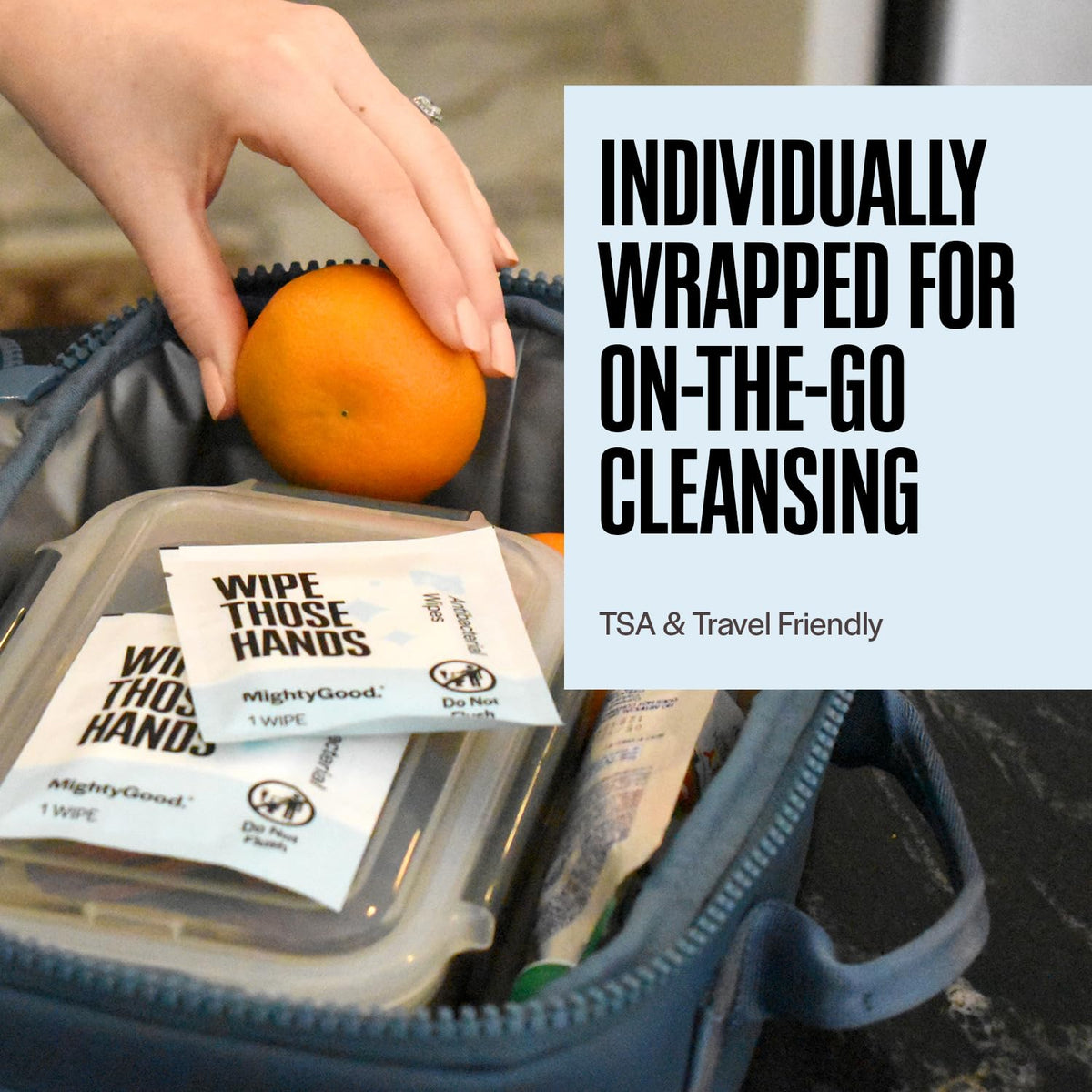 Wipe Those Hands On-The-Go Hand Sanitizing Wipes, 1 Pack of 30, Unscented