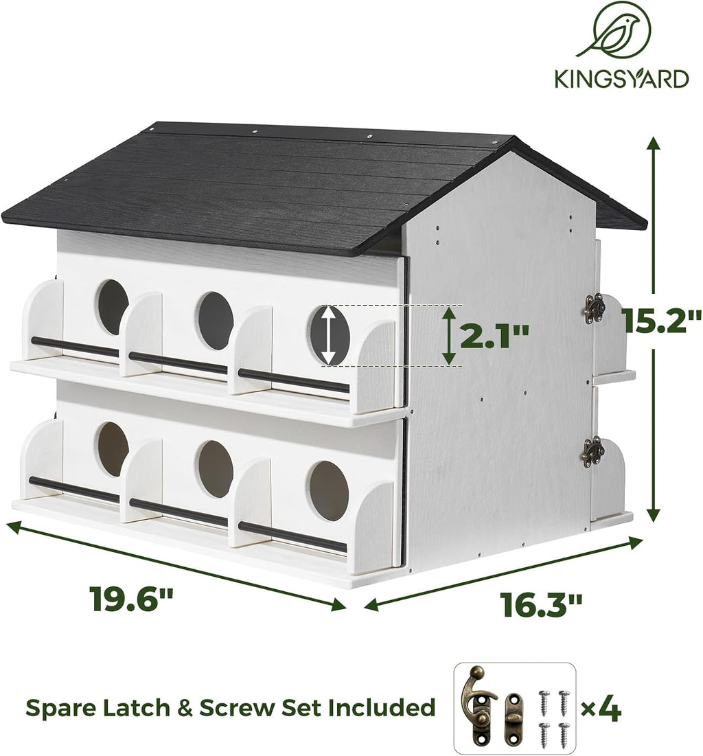 12-Room Pre-Assembled Purple Martin House