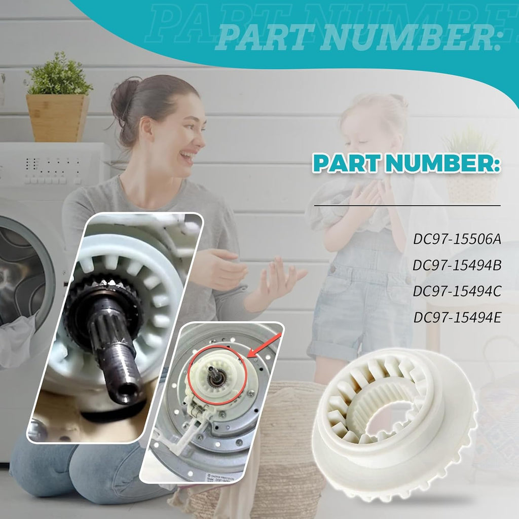 1Pc DC97-15506A Washer Clutch Gear Coupling,Impact-Resistant
