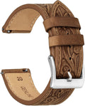 Quick Release Retro Pattern Classical Watch Band, 20mm & 22mm, for Samsung Galaxy Watch 6 (Classic 43mm, 47mm, 40mm