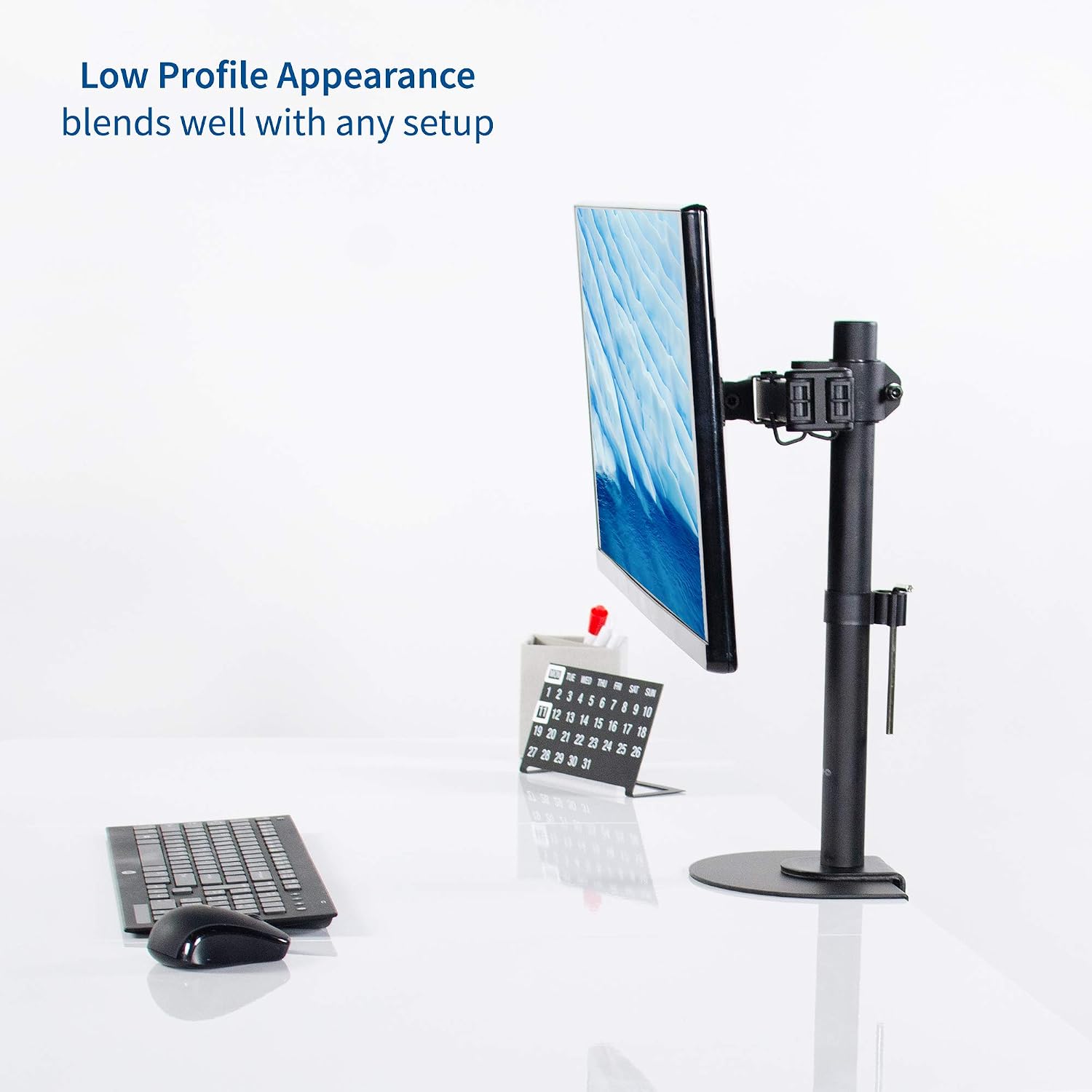 Steel Reinforcement Bracket Mount Plate for Thin, Glass, and Other Fragile Table Top Surfaces, Compatible with Most