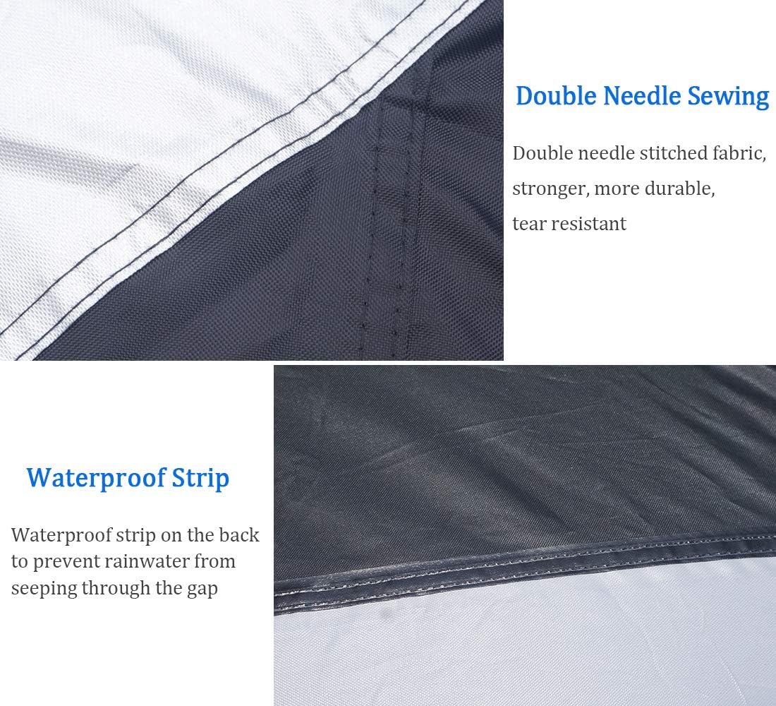 Side by Side UTV Cover Fit Max 2-3 Passenger, 131’’x66’’x75’’ | Heavy Duty Waterproof 420D Oxford Fabric, With Dual