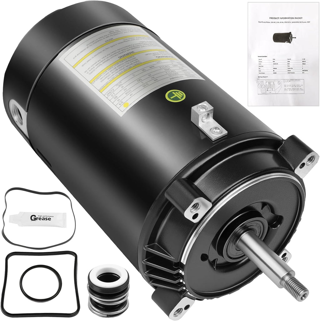 UST1072 Pool Pump Motor 3/4HP 56J C-Face Fit for Hayward Super Pump/Max-Flo