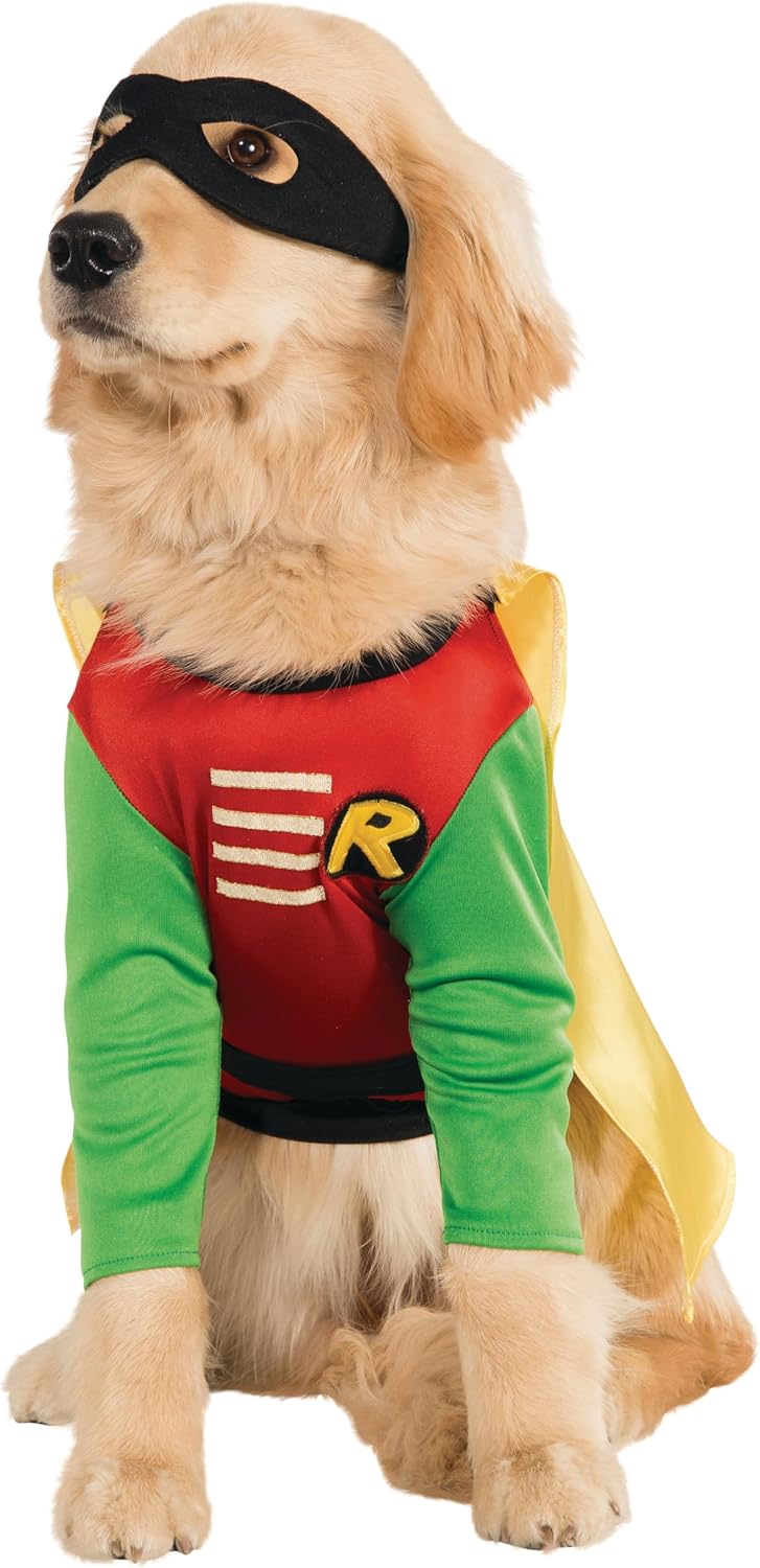 DC Teen Titans: Robin Pet Costume for Dogs or Cats, Medium