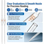 10 Pcs 10 ml Class a Volumetric Pipettes Borosilicate Glass