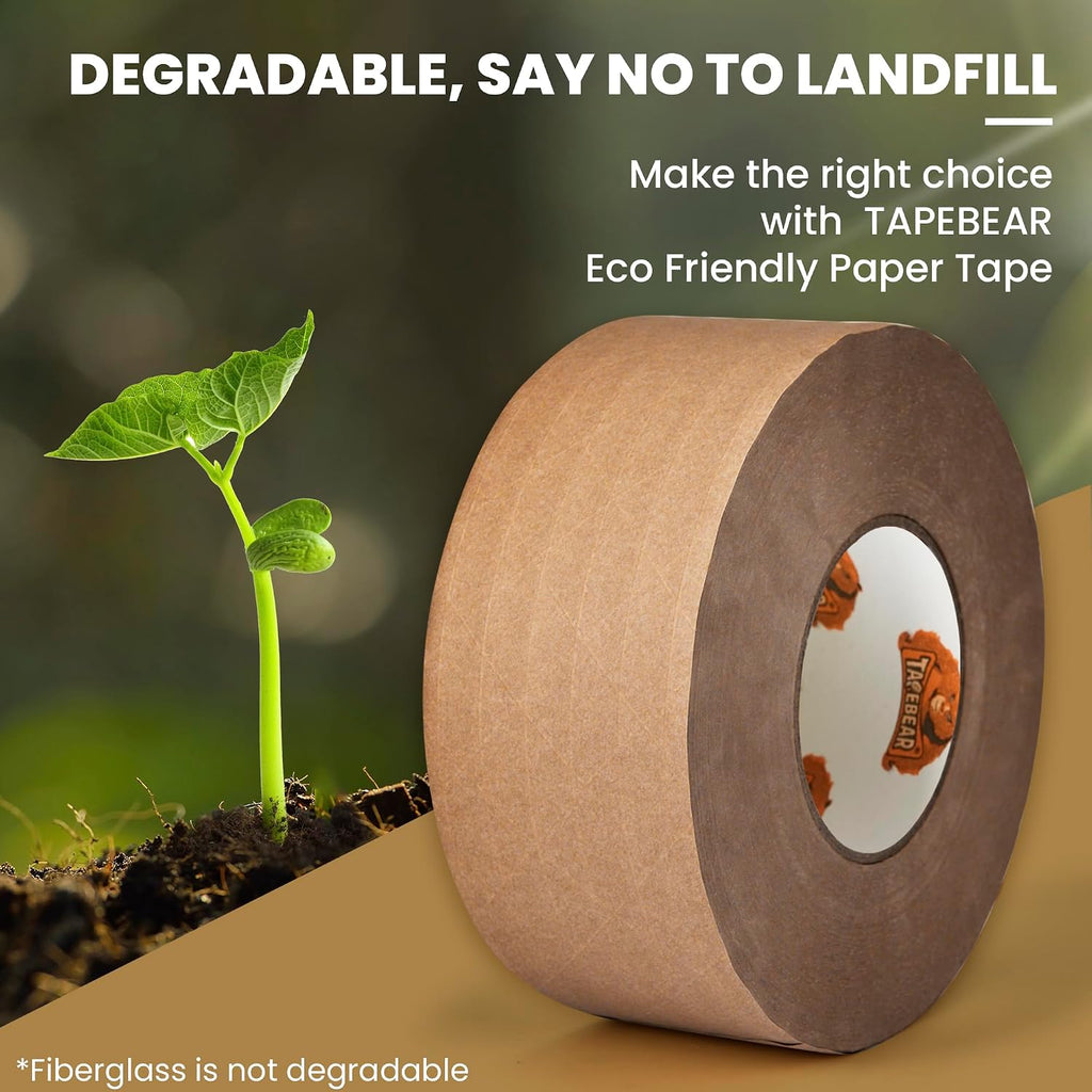 Water Activated Tape 2.75inch x 450ft Reinforced Packing Tape