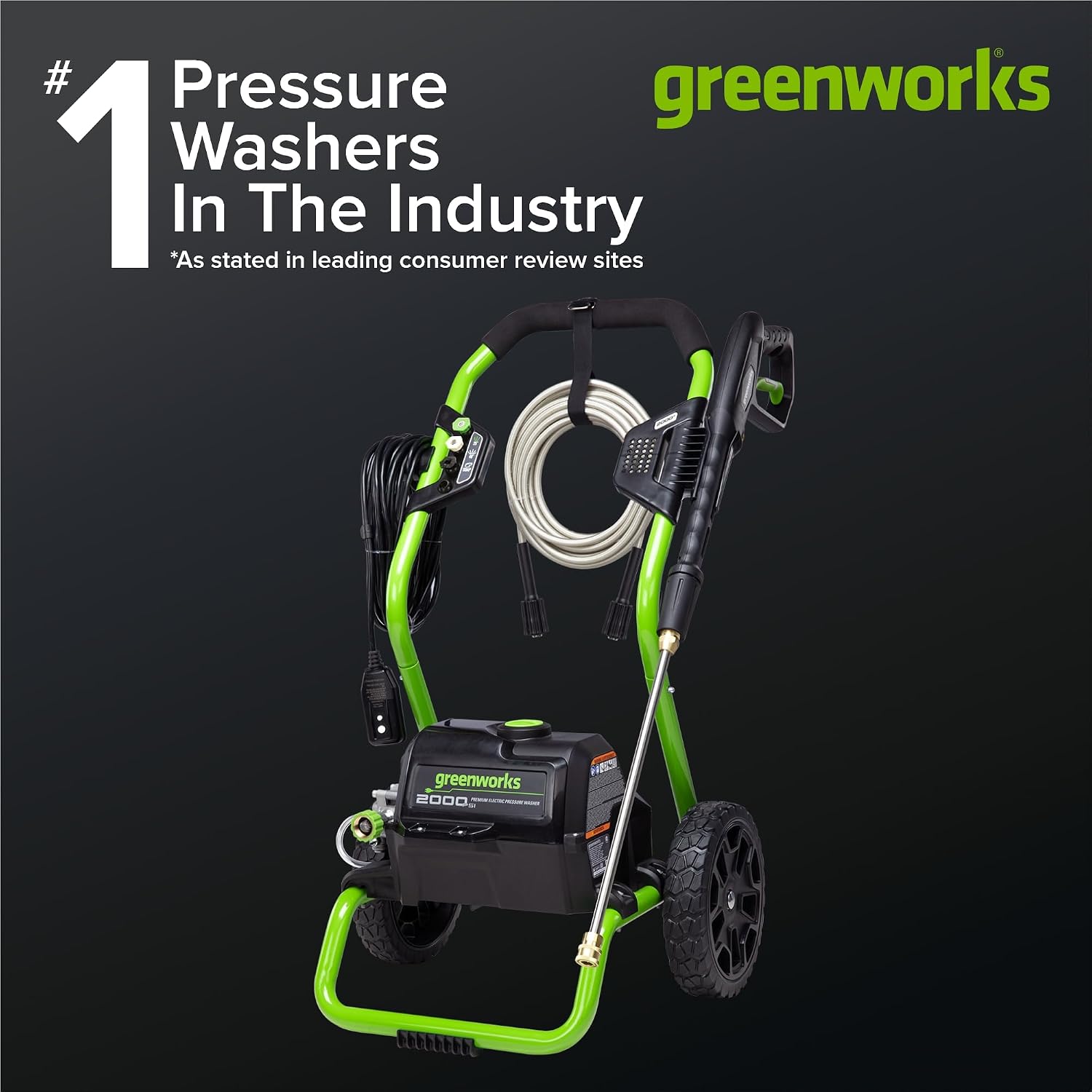 2000 PSI (1.1 GPM Max) Electric Power Washer