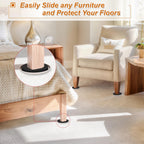Furniture Sliders for Carpet 16 PCS - 3 1/2"