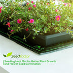 MET Certified Seedling Heat Mat, Seedfactor Waterproof Durable Germination Station Heat Mat, Warm Hydroponic Heating