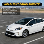 Headlight Assembly Compatible with 2012-2015 Toyota Prius (Black)