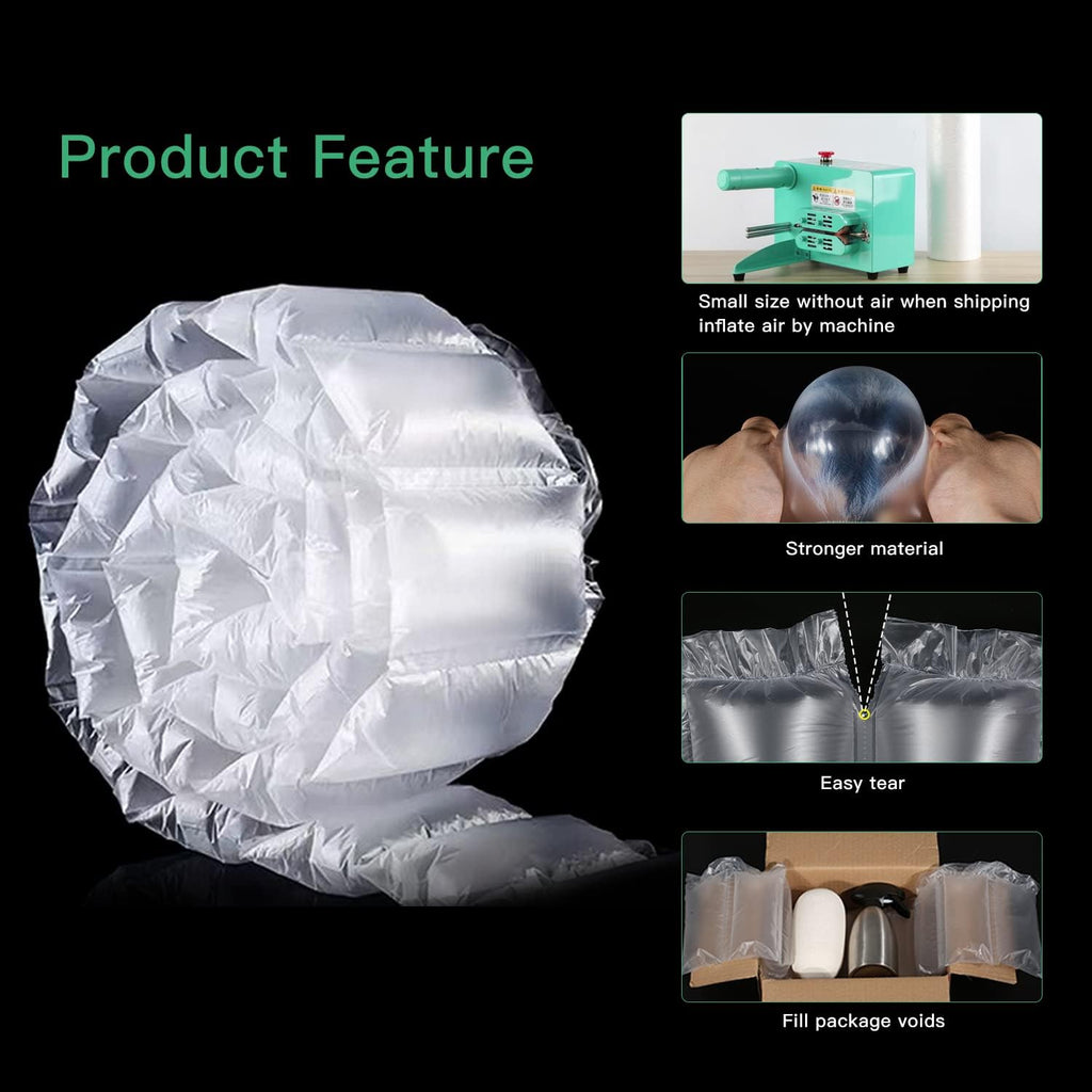 985ft Air Pillow Cushion Film Roll for Bubble Wrap,Packaging 3000pcs