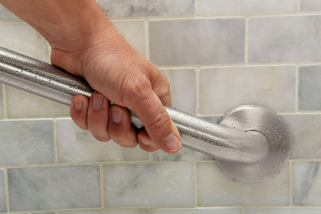 Home Care Bathroom Safety 24 Inch Stainless Steel Handicap Grab Bar for Bathtub and Shower, Heavy Duty Handle