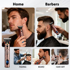 Beard Trimmer for Men,Zero Gapped Vintage Professional Hair Clipper