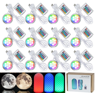 12-Pack IR RGB LED Lamp Kit 001 for Bambu Lab 3D Printed Light kit