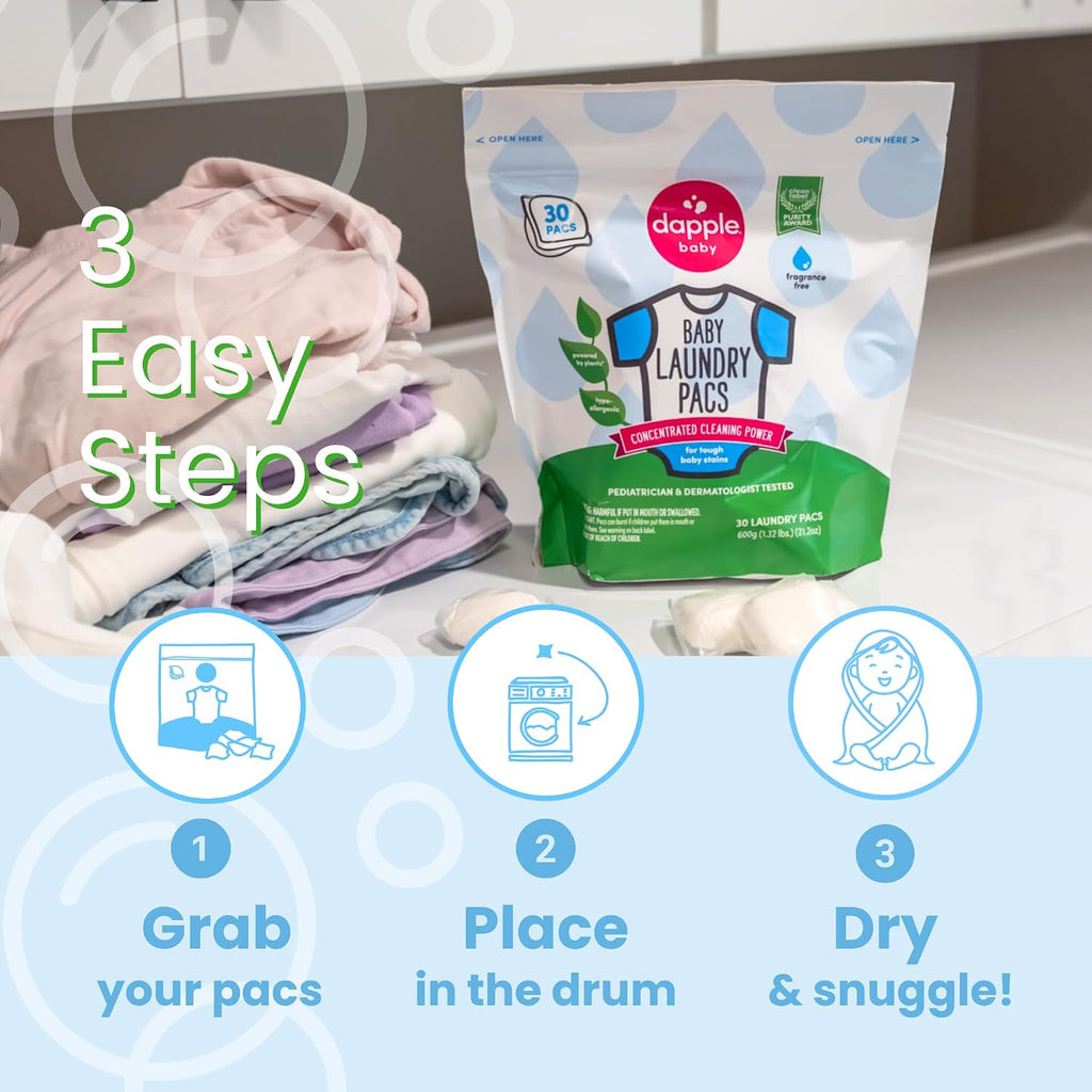 Baby - Laundry Detergent Pacs - 30 Count