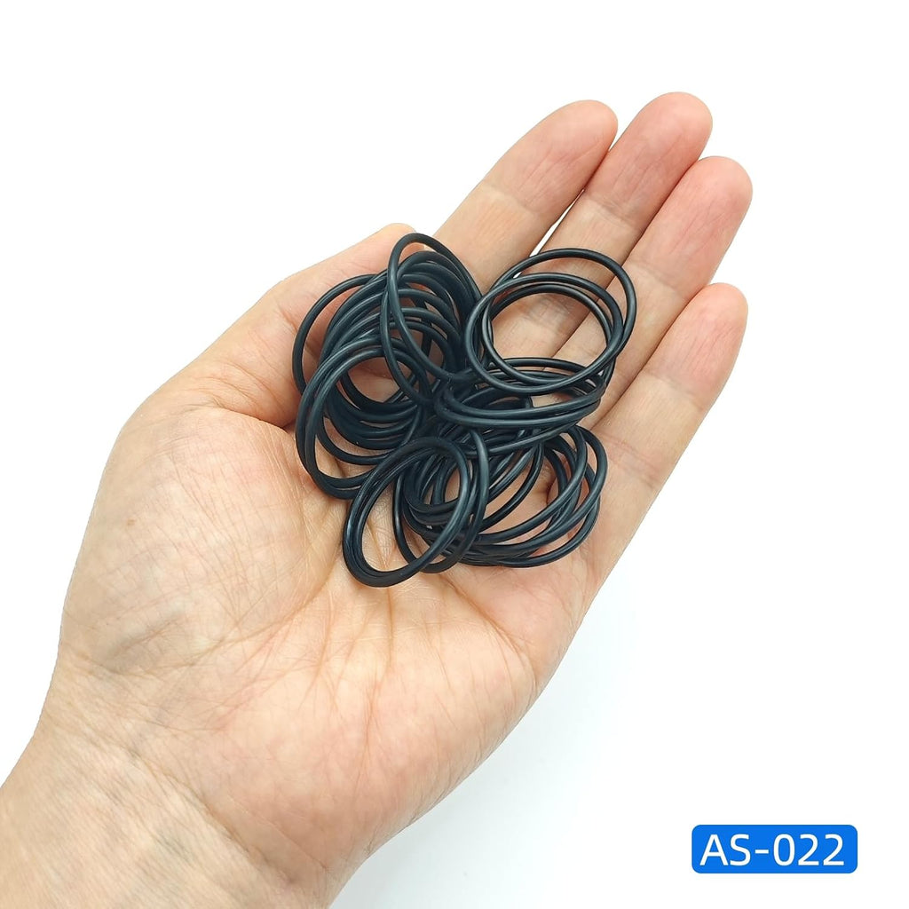 AS-022 Nitrile (NBR) O-Rings, 1" ID x 1/16" CS (0.989" x 0.070"), 90A Durometer, -40°F to +248°F, Fuel, Oil & Hydraulic System Seals, 50 Pcs