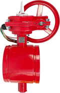 4" MECH GROOVED BUTTERFLY VALVE WITH TAMPER SWITCH, normally CLOSED, UL/FM