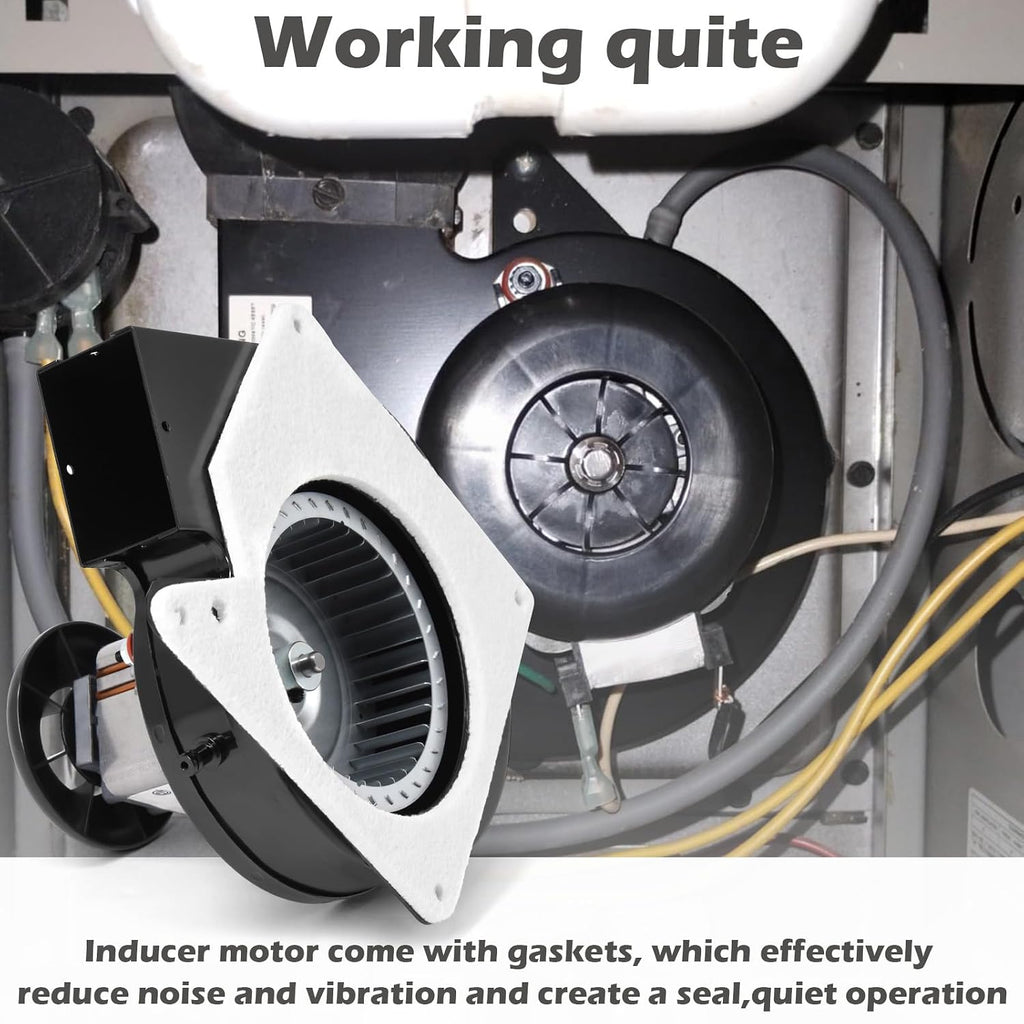 Draft Inducer Motor Replacement Compatible with Goodman B1859005S, B1859005, Jakel J238-112-11128, J238-112-11258 Furnace Exhaust Draft Blower Motor Assembly