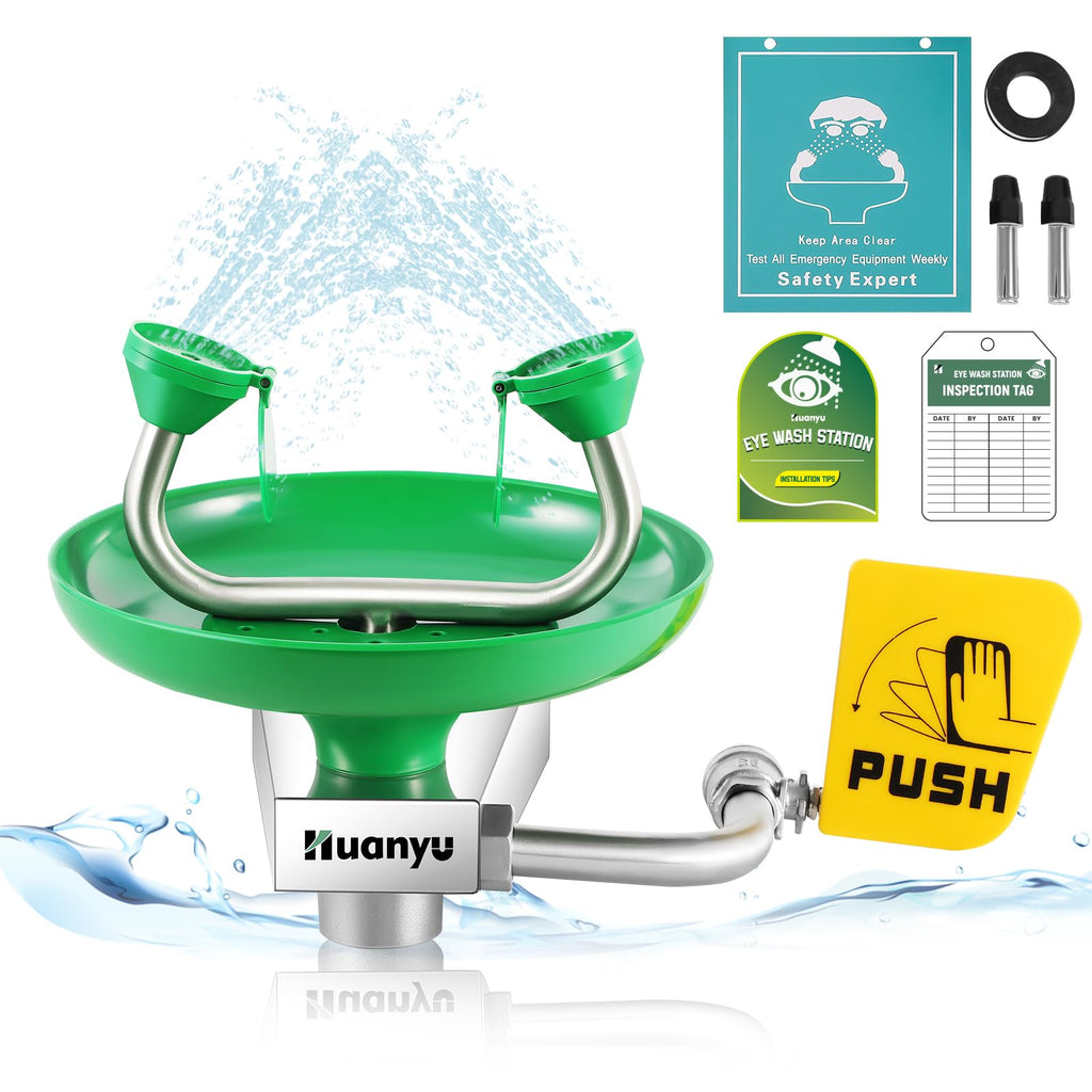 Emergency Wall Mount Eye Wash Station Wall Mounted Eyewash Stations