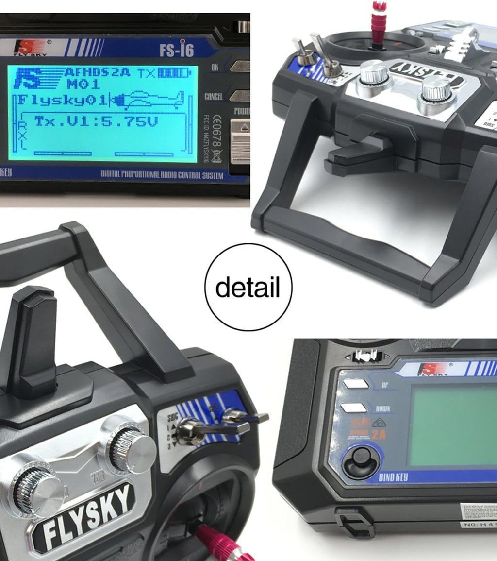 FS-i6 6CH 2.4GHz Radio System RC Transmitter Controller with FS-iA6 Receiver for RC Helicopter Plane Quadcopter