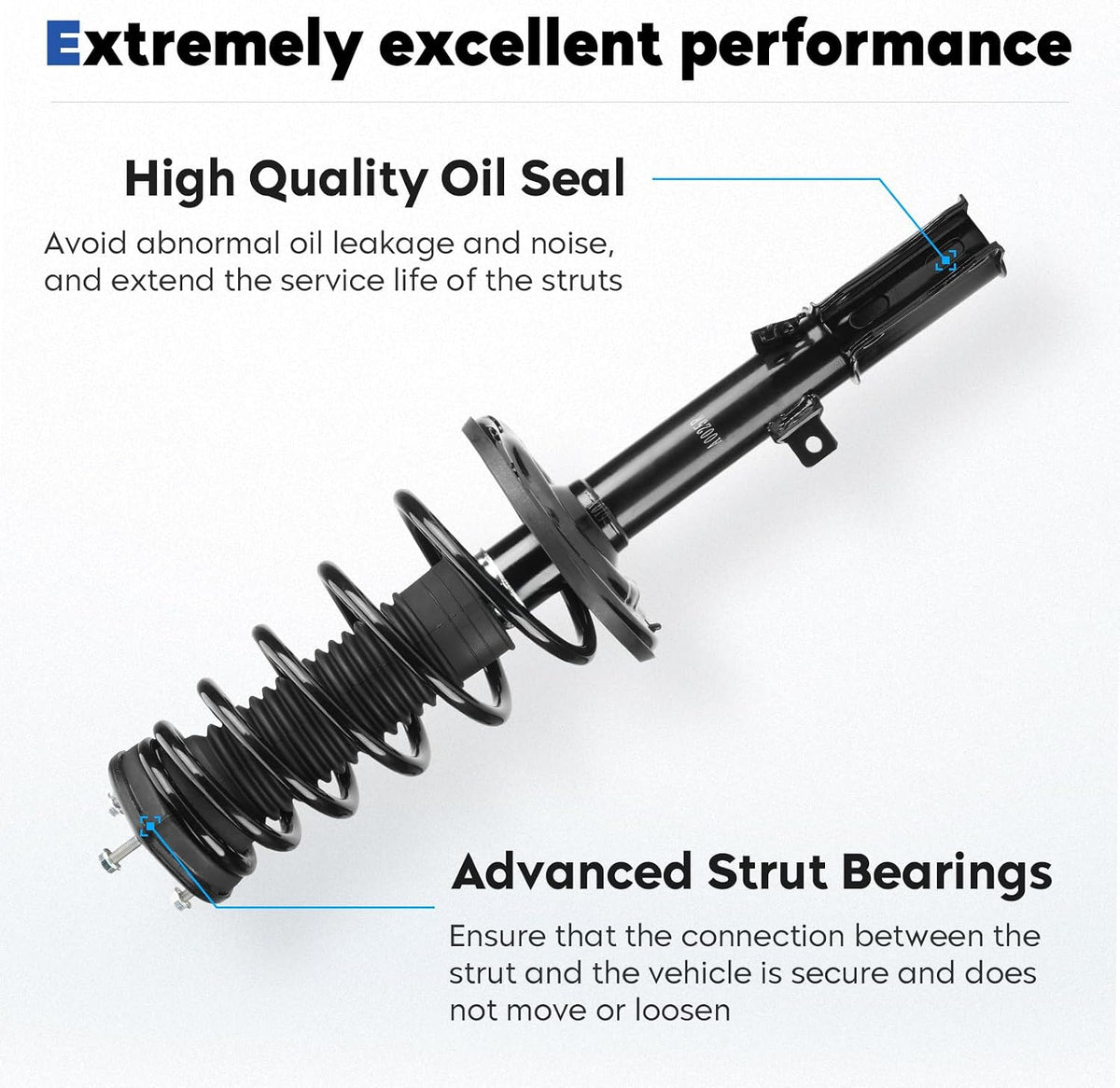 Rear Struts Assembly Fit for 2007-2011 Toyota Camry 2.4L 3.5L (Exc. SE)