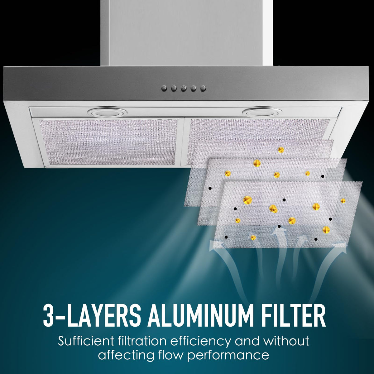 BPS1FA30 Range Hood Filter 11-3/4" x 14-1/4" x 3/8" 4 Pack