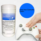 Audio-Wipes Gaming Cleaning Wipes | Individually Wrapped | Alcohol-Free & Fast-Drying | Cleans Gaming Controllers