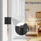 3 Pack Matte Black Door Hinges 4 Inch, Exterior Door Hinges Square Corners