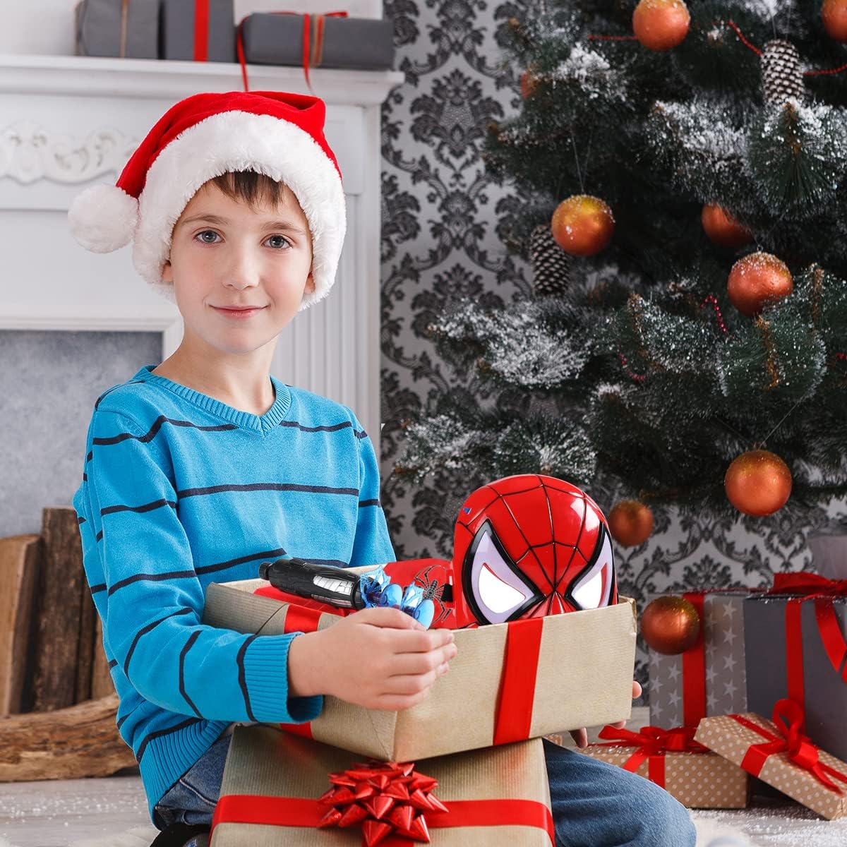 Superhero Costume Masks Capes Boys Web Shooter Toys For Kids Boys Girls | Web Goves Costume Toy for Christmas