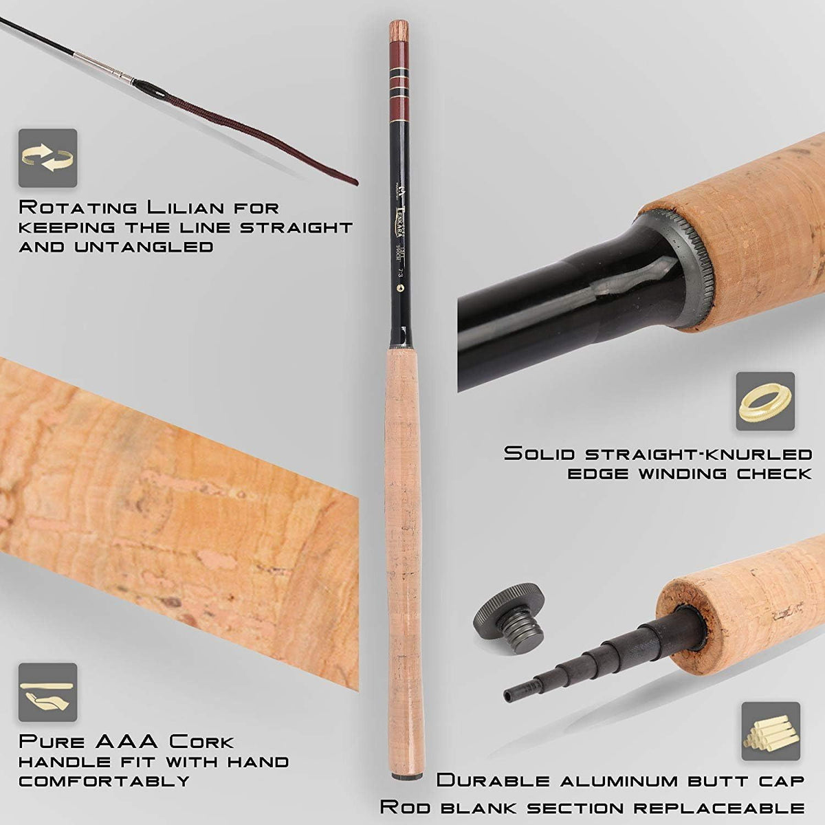 Maxcatch Tenkara Fly Fishing Rod and Combo 7:3 Action, 9/10/11/12/13ft/Triple Zoom