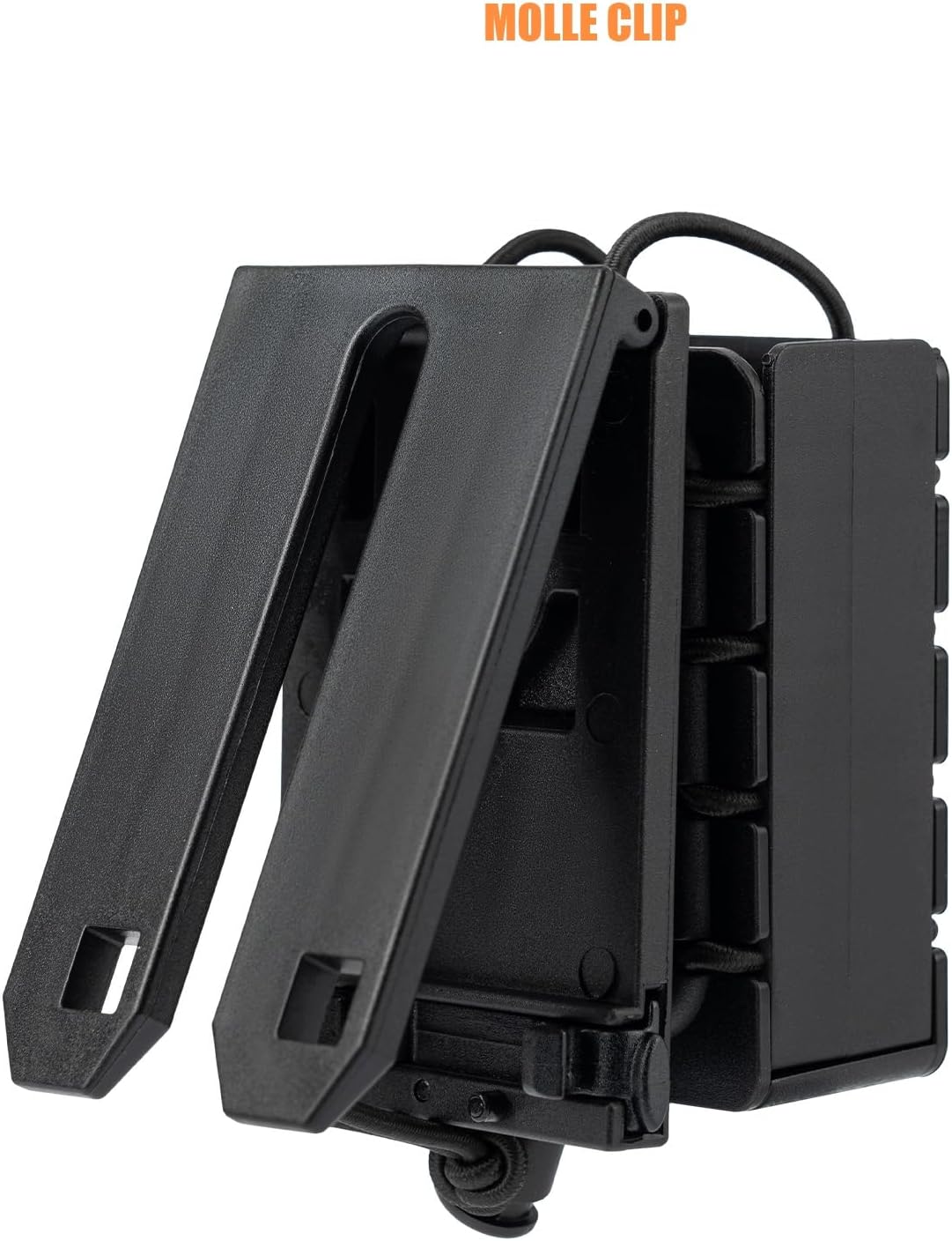 Compact Radio Holster Polymer Walkie-Talkie Case w/Duty Belt/MOLLE Vest Clip Two Ways Radio Pouch Interphone Carrier