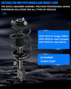 KFKGF Front Struts Assembly Fit for Jeep for Compass 2007-2017 4WD 172367