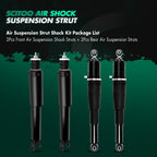 SCITOO Front and Rear Air Suspension Shocks Struts Compatible with Cadillac