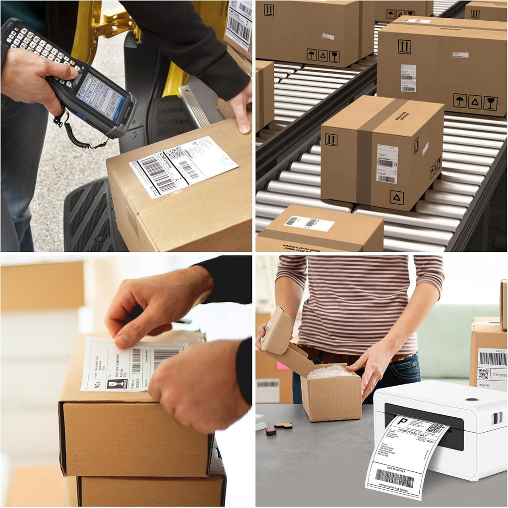4x6 Thermal Labels 240 PCS, Shipping Labels, Strong Adhesive Thermal Label, White Printer Paper/Label