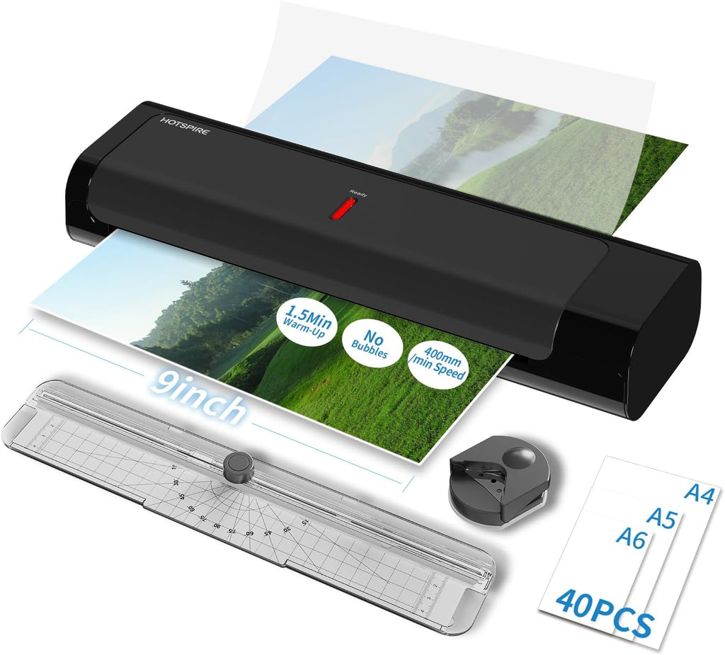 OL253 Thermal Laminator for Teachers & Home Office, Fast Preheat Desktop Laminator with Smooth & Bubble-Free