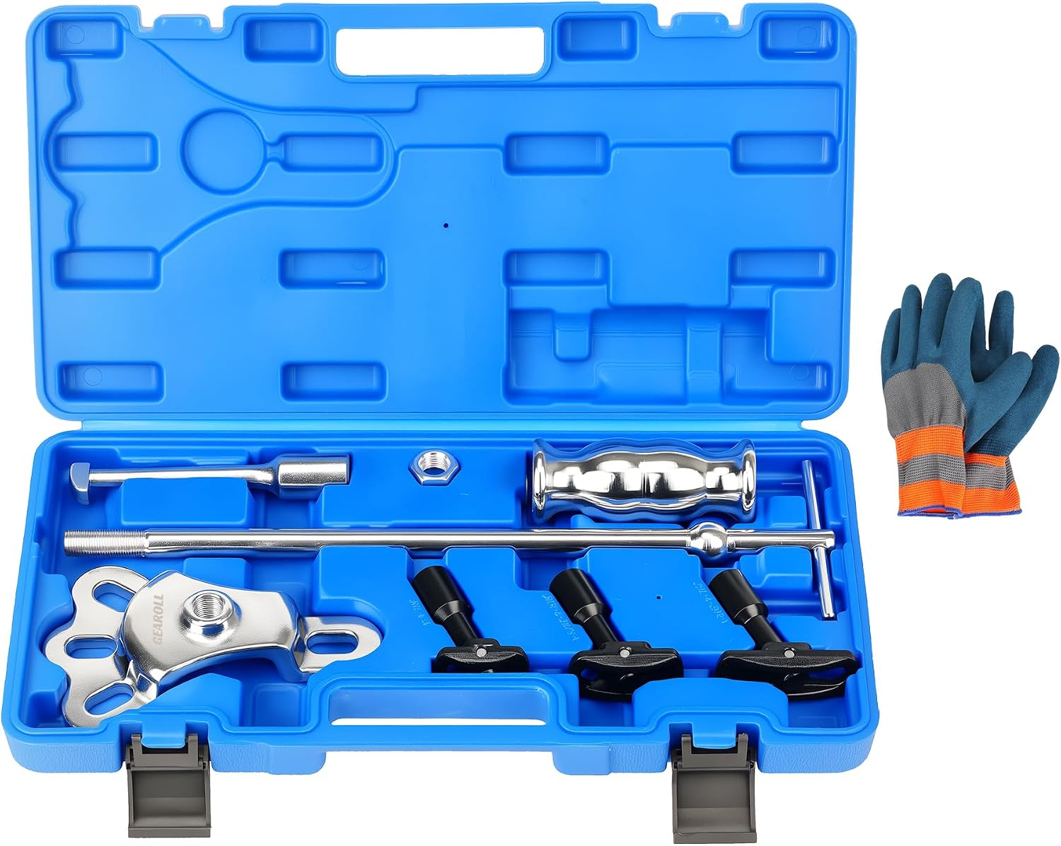 Rear Axle Bearing Remove Puller Tool Kit, Slide Hammer and Bearing Remover Set with Slide Hammer Yoke and 3 Rear Axle