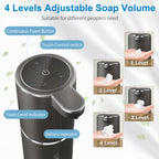 Automatic Foaming Soap Dispenser, 4-Level Adjustable Foam, Wall Mount