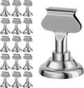 16PK Table Number Holders Place Card Holders 1.7 Inch Table Card Holders Steel Card Holders for Photos, Food Signs