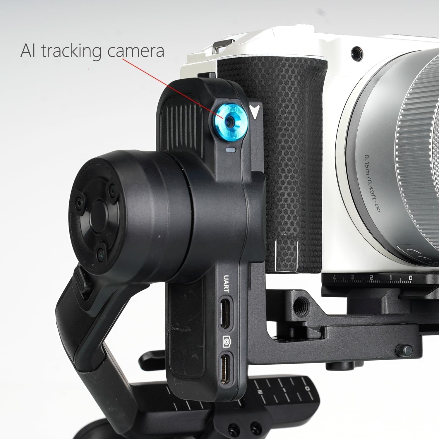 SCORP Mini 3 Combo All-in-One Camera Gimbal with AI Tracking | 3-Axis Stabilizer with vertical shooting, Bluetooth &