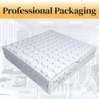 100 Pack 20ml Clear Glass Sample Vials, 24-400 White Screw Cap with PE Liners, Type I Class A 3.3 Borosilicate Glass