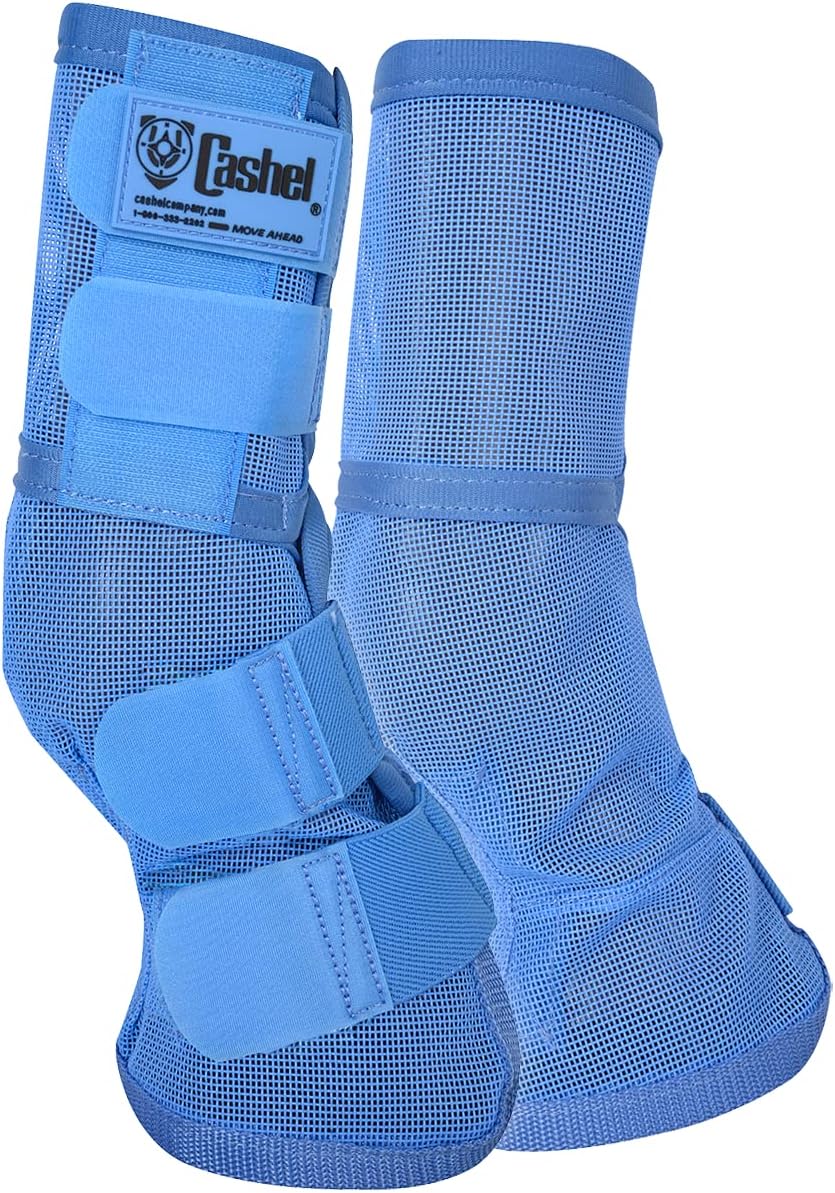 Crusader Horse Leg Guard Fly Boots 3, Blue, Horse, (CASC-LG3)
