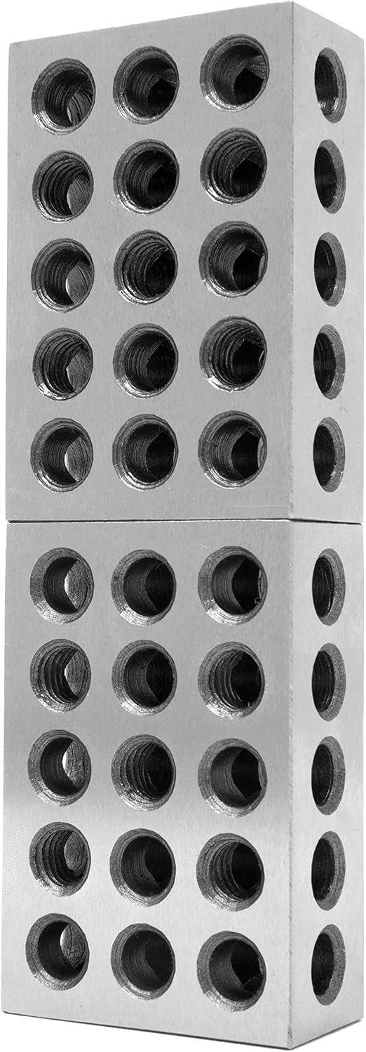 WEN 10423 3 x 2 x 1-Inch Steel-Hardened Precision 123 Blocks, Two Pack