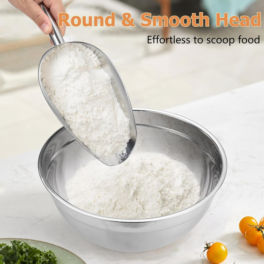 Ice Scoop, 24oz Stainless Steel Big Large Food Scoop