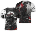 Spartan Warrior Men's Rash Guard Shirts Short Sleeve, Baselayer Compression Shirt for Jiu Jitsu MMA