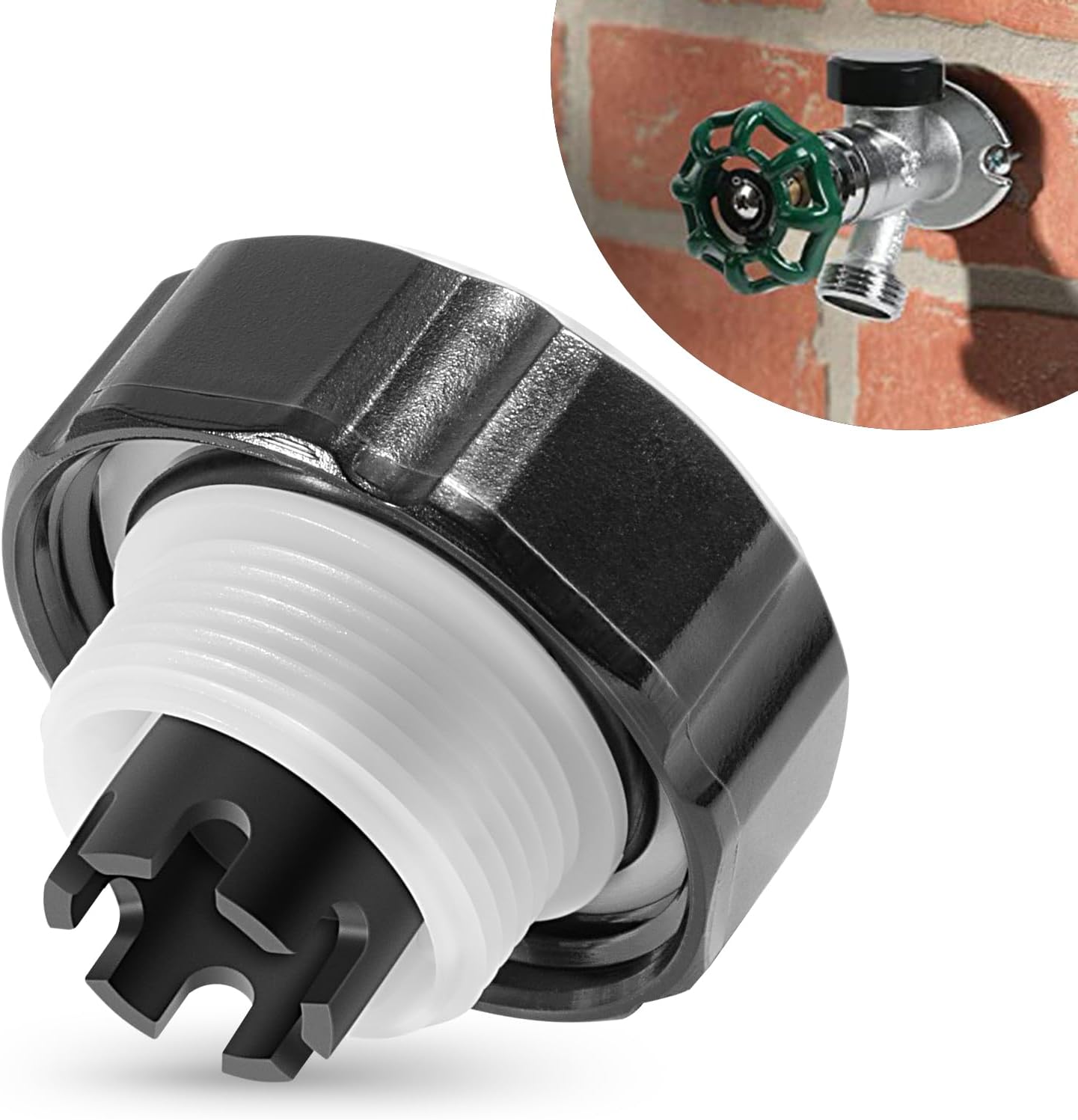 Replaces for VACVBKX1B Vacuum Breaker Replacement Kit for Traditional Anti-Siphon Frost-Free Sillcock Valves (1 Pack)