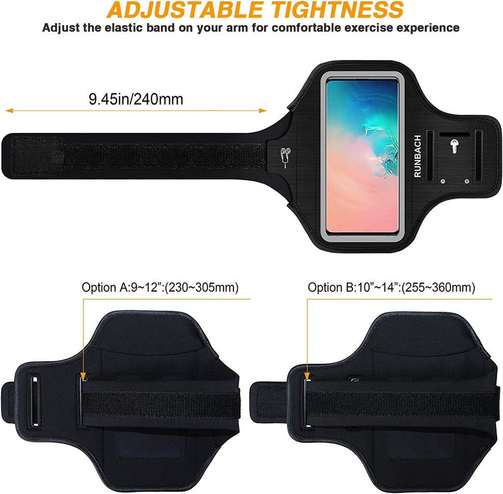Armband for Samsung Galaxy S26/S25/S24/S23/S22/S21/S20/S10/S9/S8 up to 6.2",Water Resistant Running Exercise Gym Bag