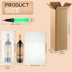 10 Sets Wine Bottle Shipping Boxes with Inflatable Travel Bags & Pump
